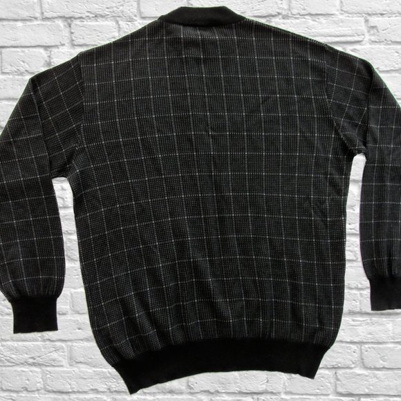 Mauro Milandri Merino Wool Blend Sweater Size 58 XXL Men's Black Made Italy NWOT - Picture 5 of 5